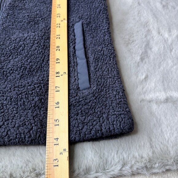 Patagonia Vest Womens Medium Los Gatos Smolder Blue Sherpa Fleece Warm - Picture 8 of 10